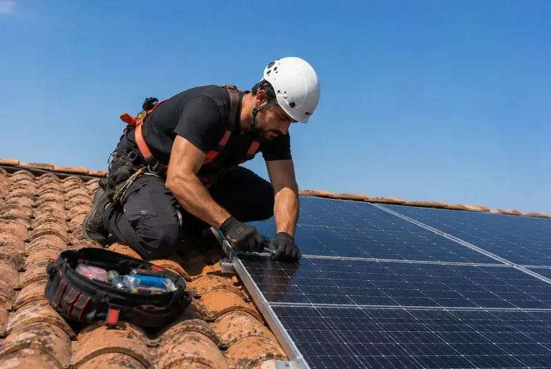 Maintenance et monitoring de panneaux solaires à Val de Lambronne