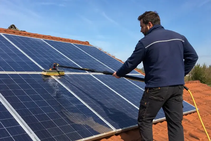 Nettoyage et entretien de panneaux solaires à Val de Lambronne